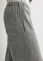 Fluid winter trousers mid grey