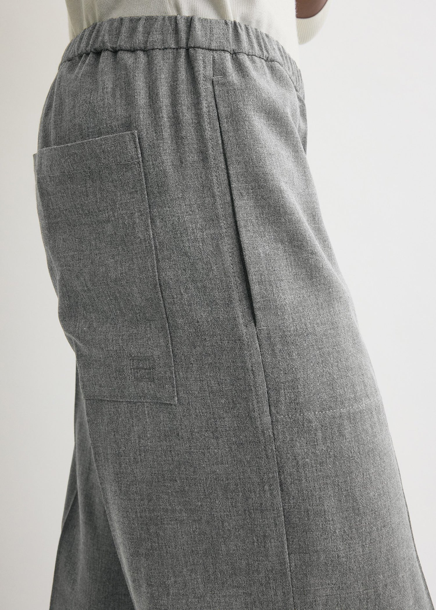 Fluid winter trousers mid grey