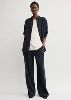 Fluid winter trousers navy