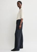 Fluid winter trousers navy