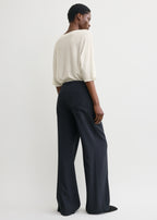 Fluid winter trousers navy