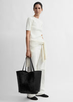 Roam goat hair tote black/black