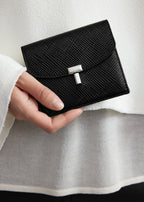 T-lock palmellato-patent cardholder black