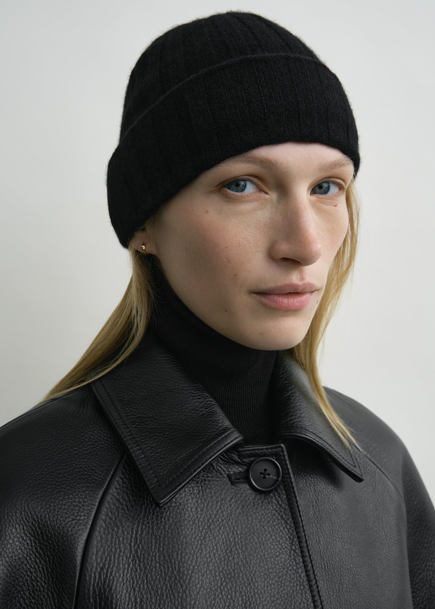 新品未使用 yo BIOTOP Cashmere knit hat black BIOTOP(ビオトープ) / 【yo BIOTOP】Cashmere knit hat (帽子 / ニット