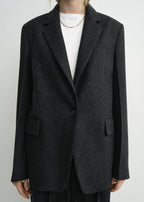 Tailored blazer charcoal