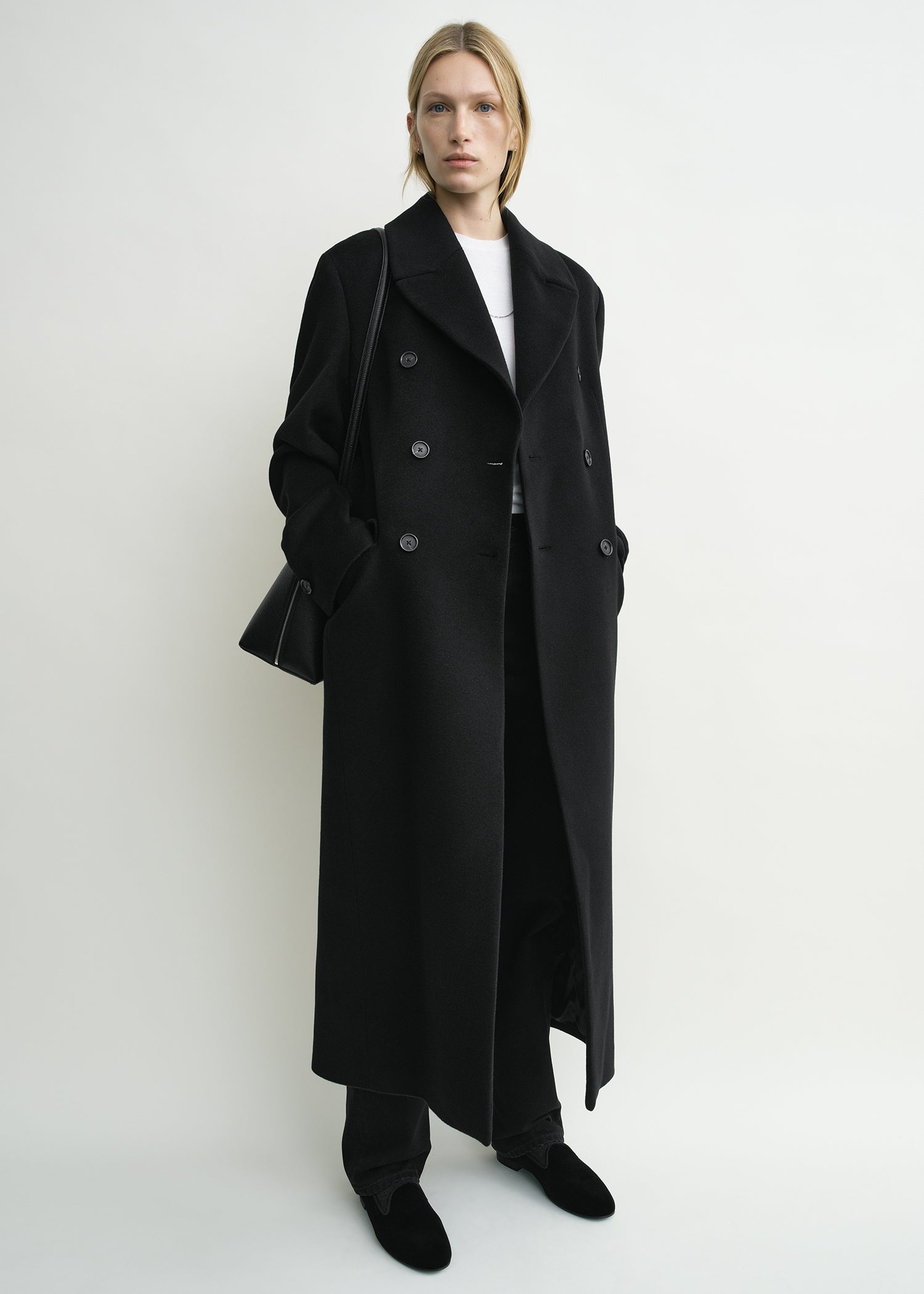 Broad coat black petite