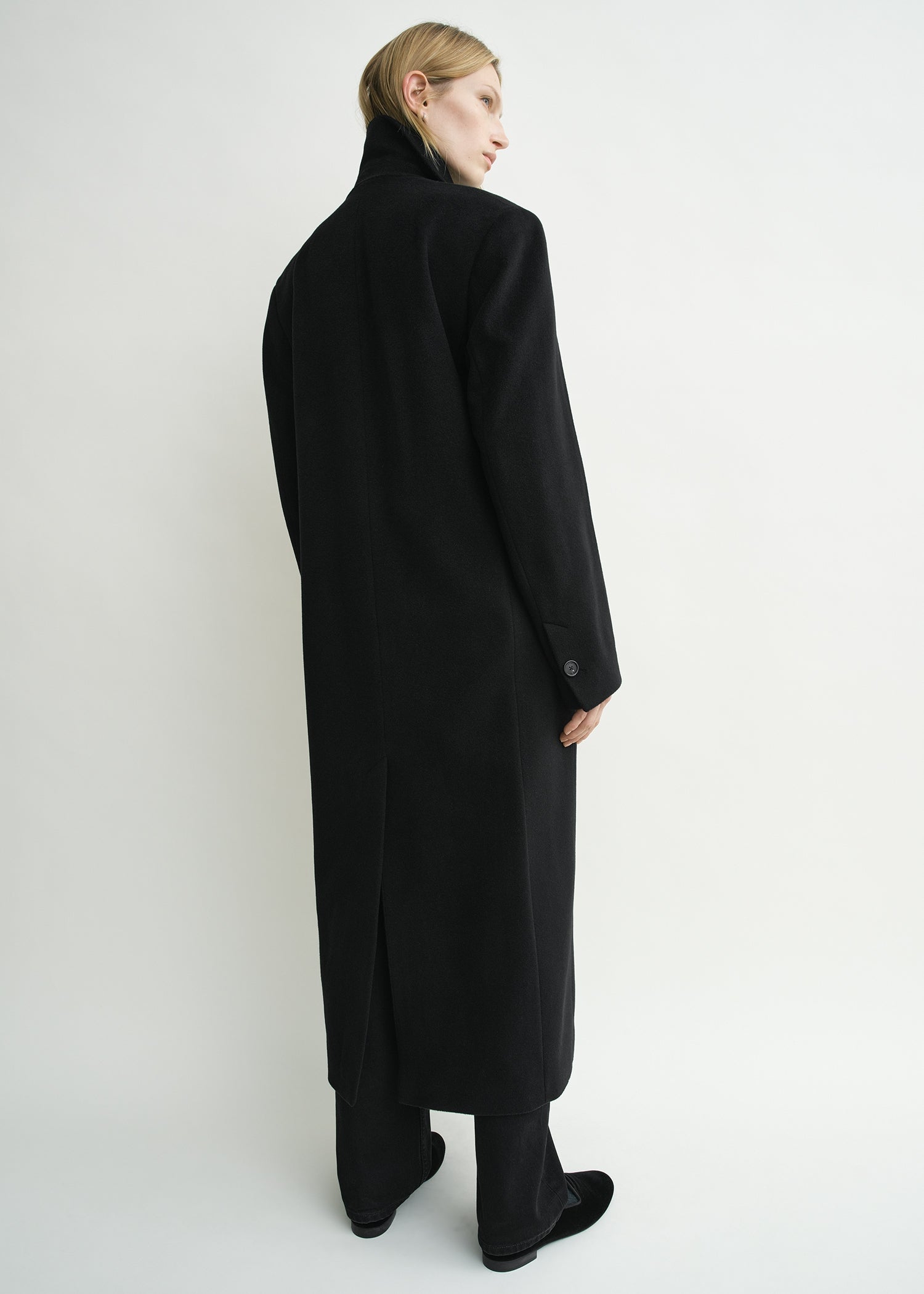 Broad coat black petite