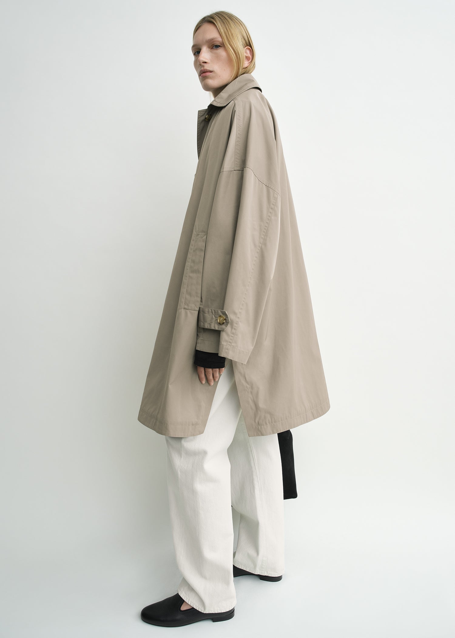 Car coat taupe petite – TOTEME