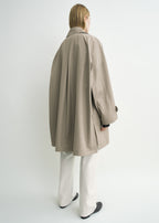 Car coat taupe petite