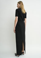 Pocket suit skirt black petite