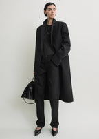 Classic tailored coat black petite