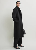 Classic tailored coat black petite