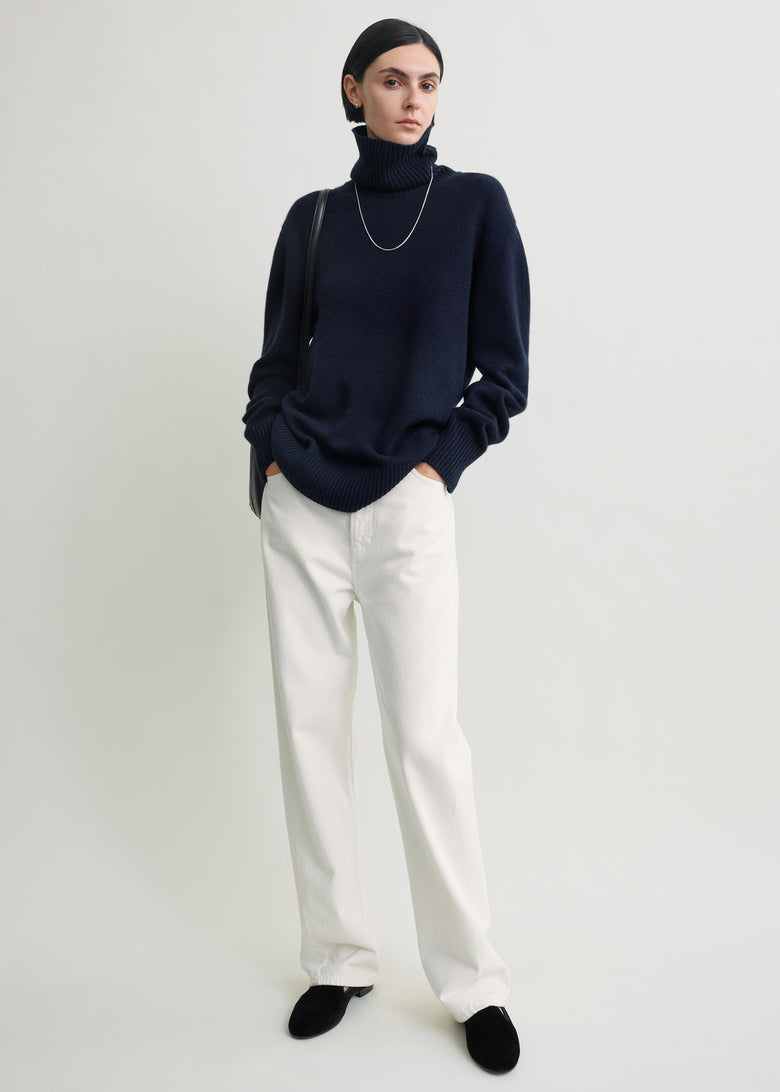 Cashmere turtleneck navy