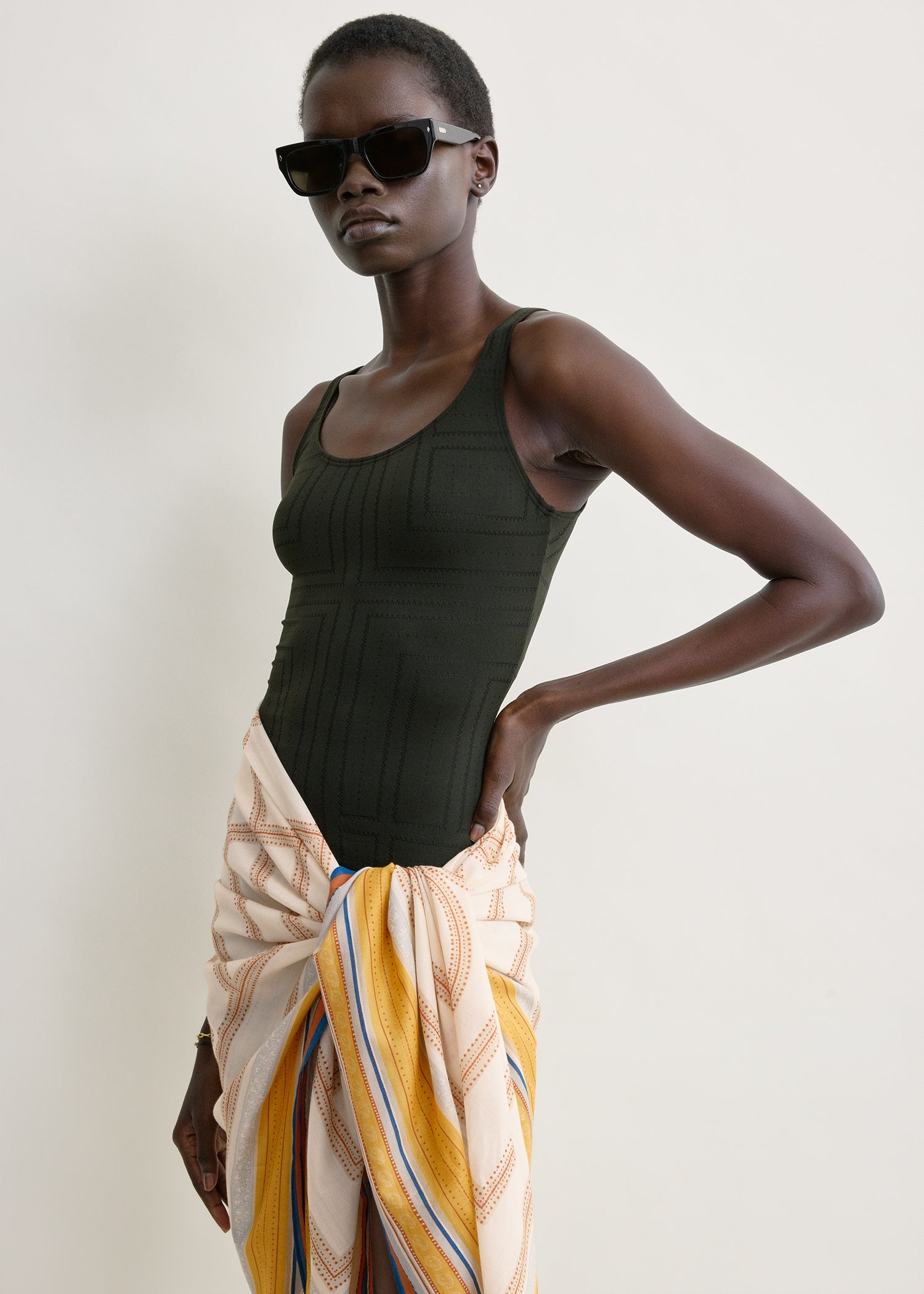 Collector sarong cream/daffodil