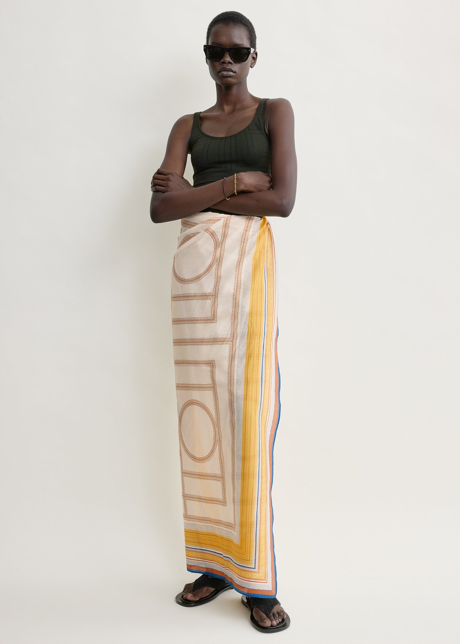 Collector sarong cream/daffodil