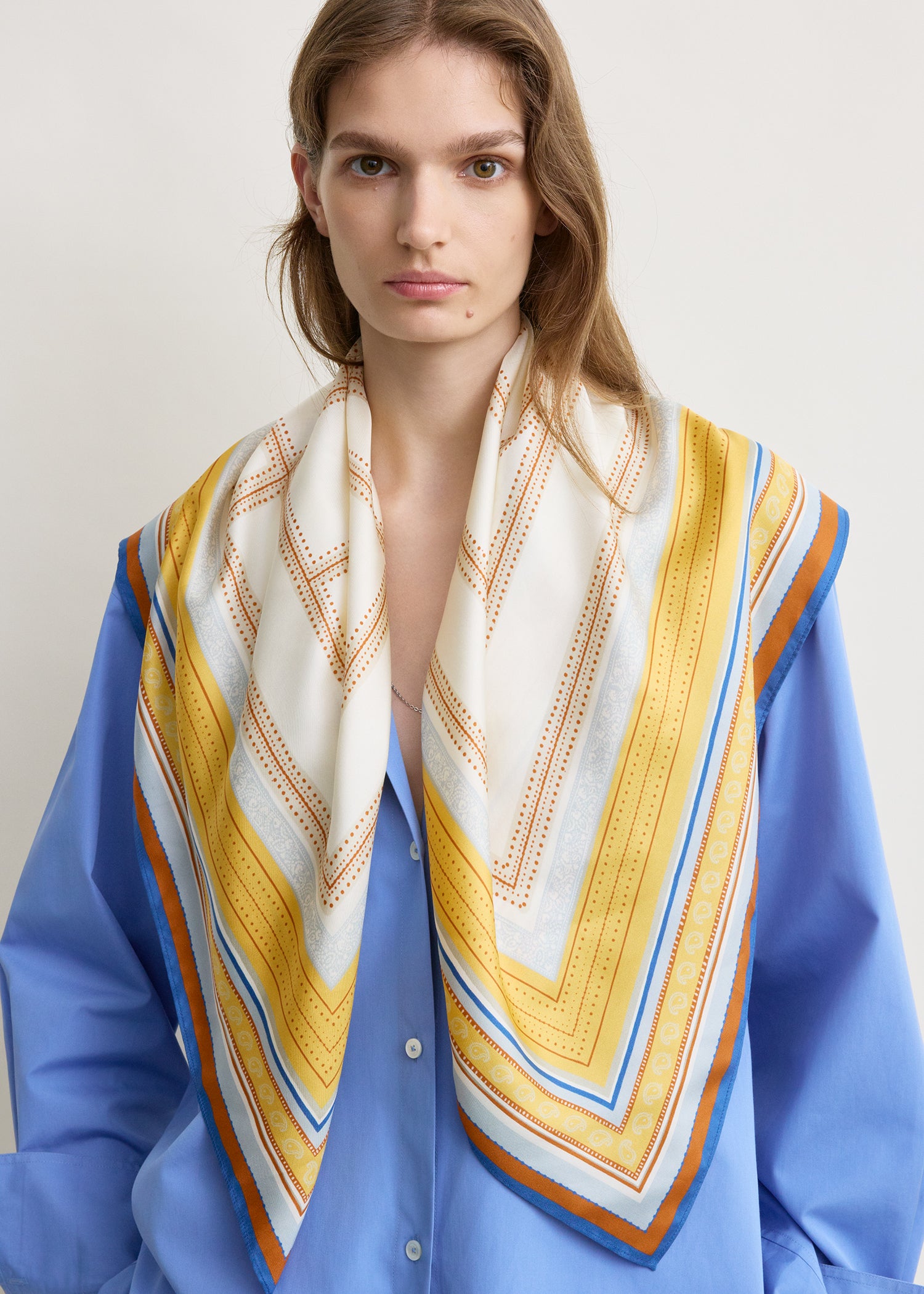 Collector scarf cream/daffodil