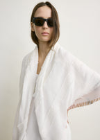 Fil coupé monogram sarong off-white