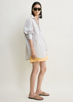 Striped summer shirt blue/yellow petite