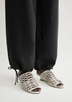 Summer woven mules macadamia