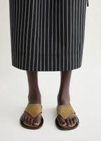 T-bar suede sandals desert