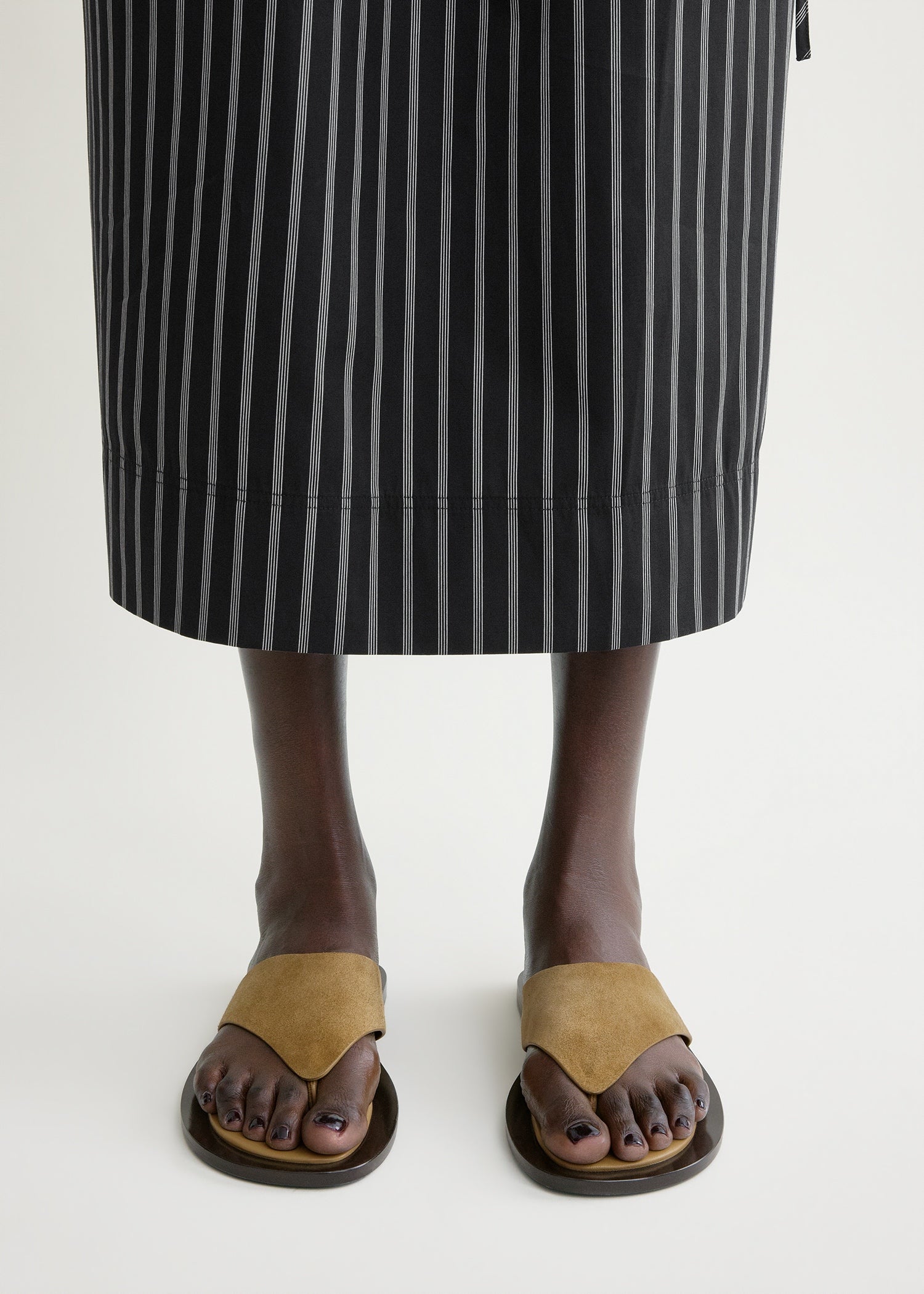 T-bar suede sandals desert