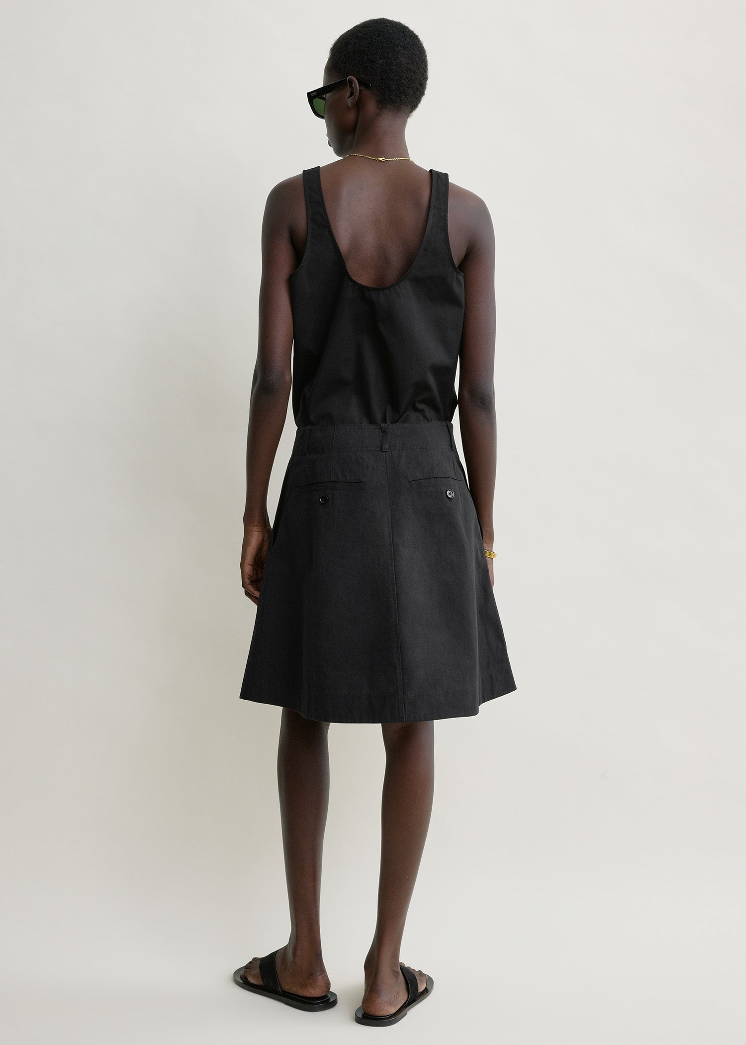 Chino skirt black