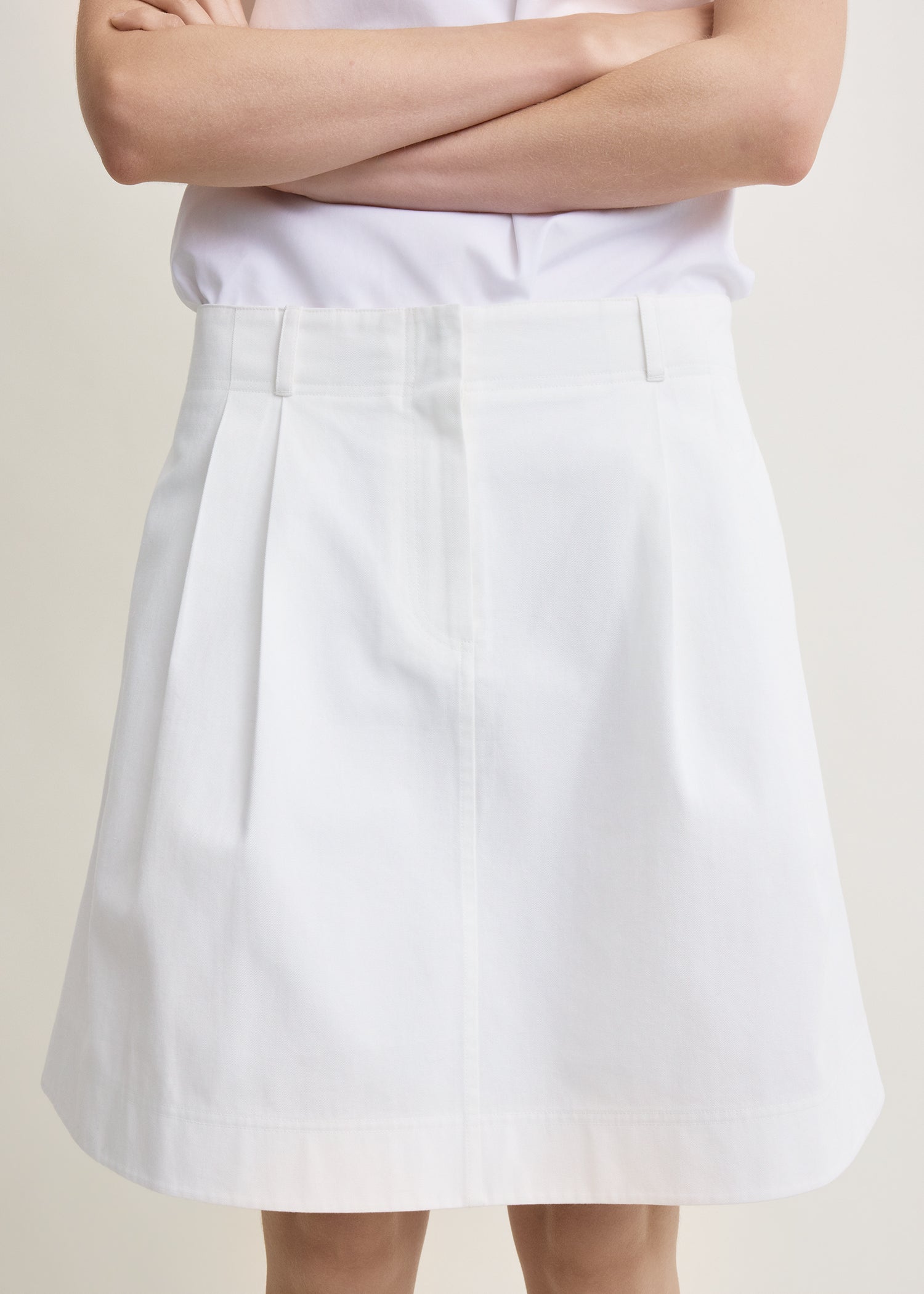 Chino skirt white