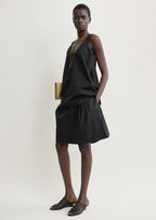 Scoop poplin tank black