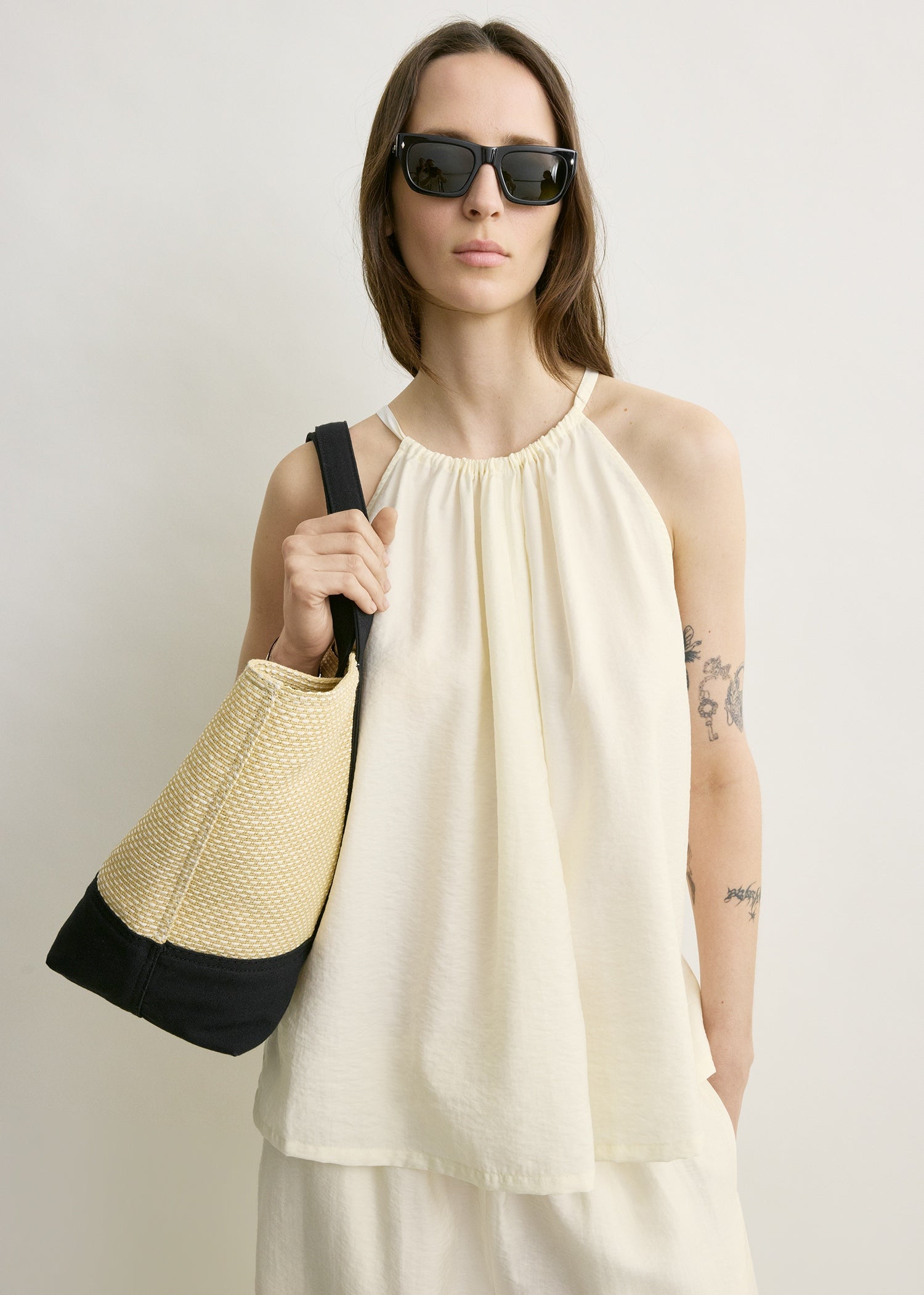 Parachute halter top off-white