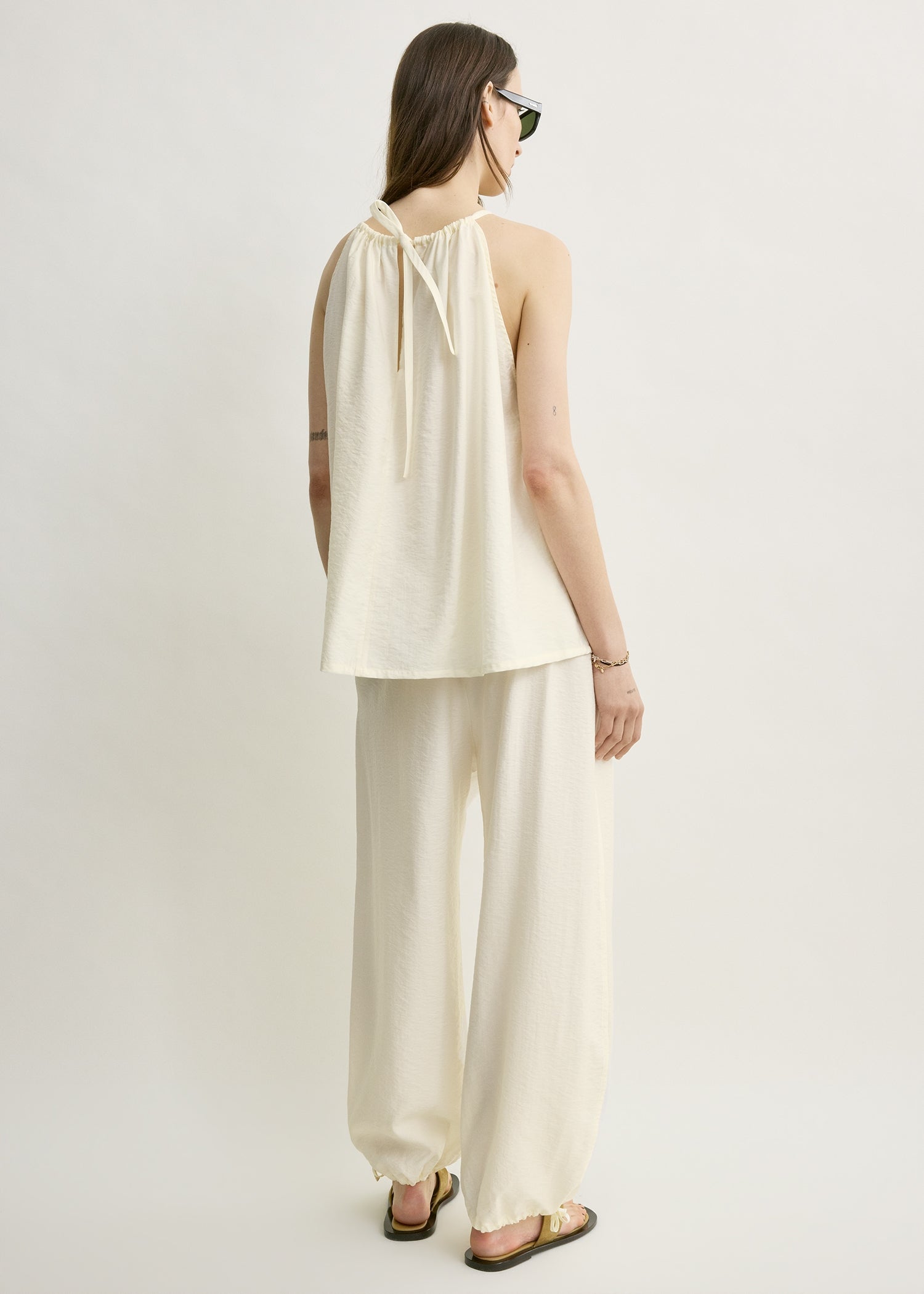 Parachute halter top off-white