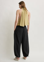 Twist halter top cumin