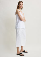 Cropped trousers white