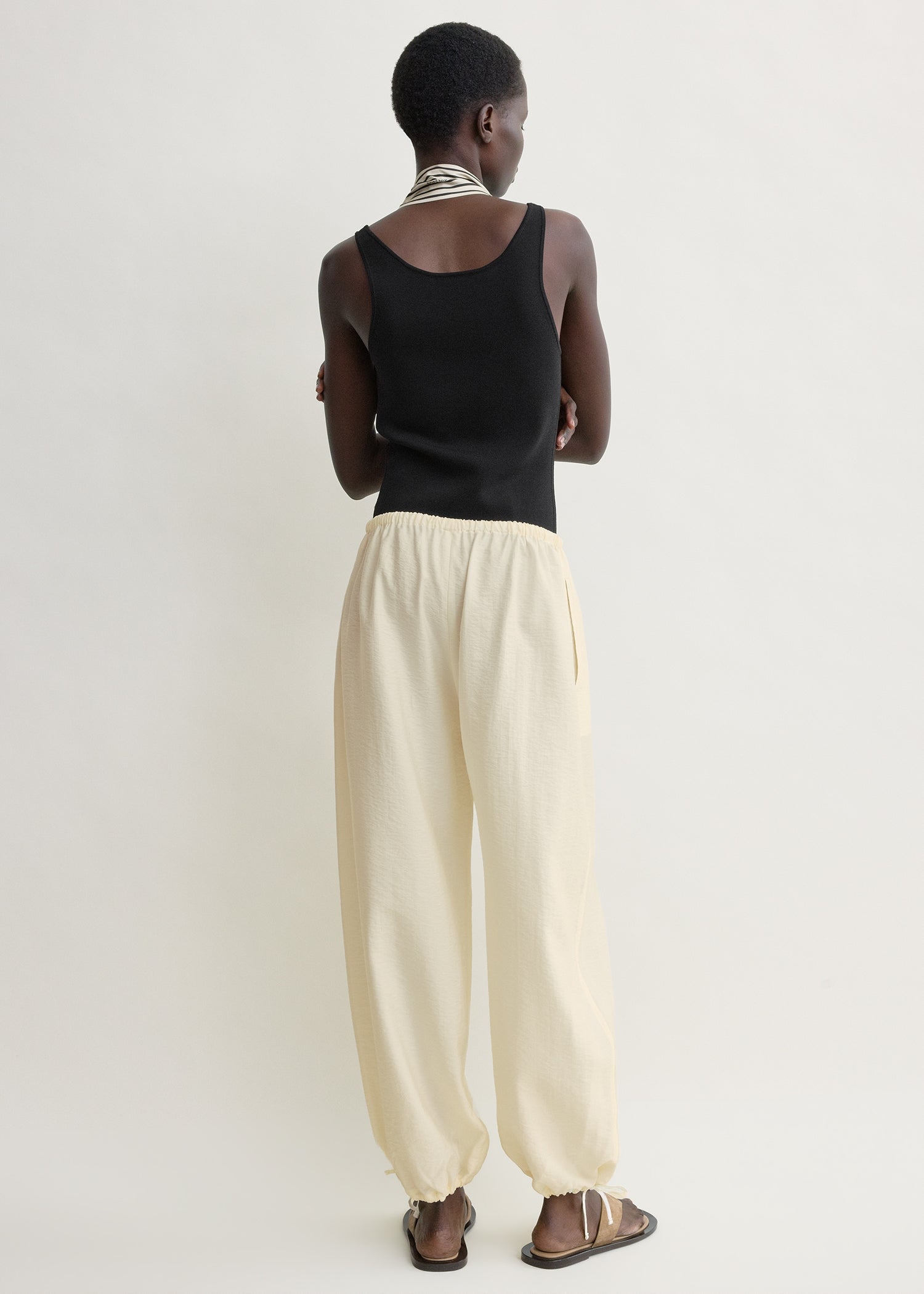 Parachute trousers off-white