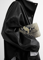 Nappa parachute jacket black
