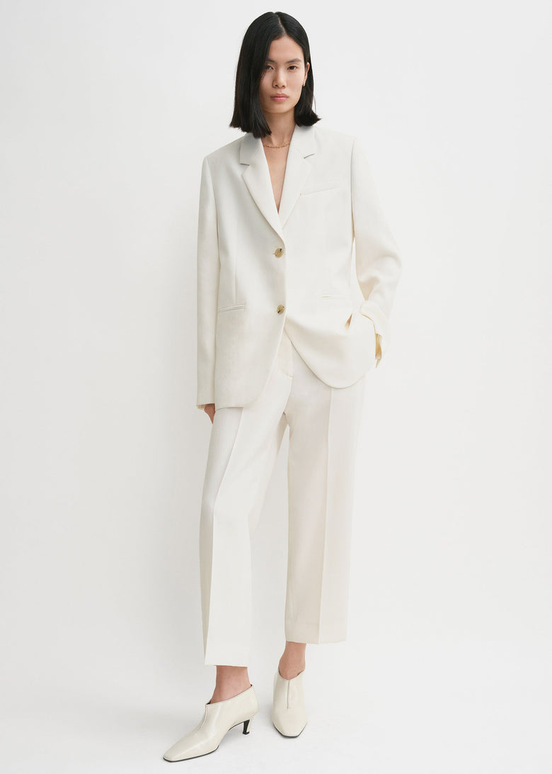 Tailored suit jacket off white