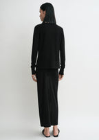 Fine knit cardigan black