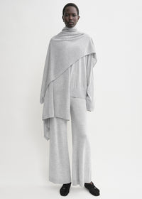 Fine knit sarong grey melange