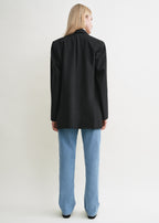 Double-breasted blazer black