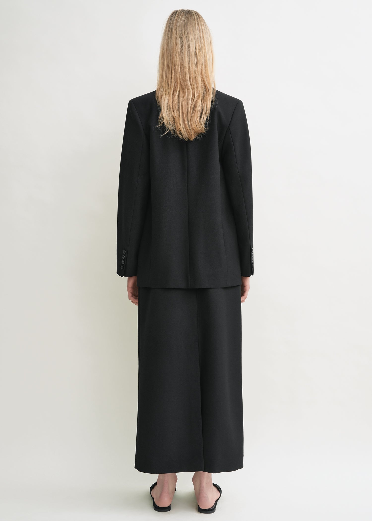 Tailored suit jacket black