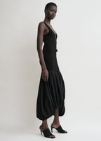 Cocoon tank dress black