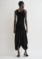 Cocoon tank dress black