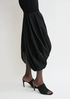Cocoon tank dress black