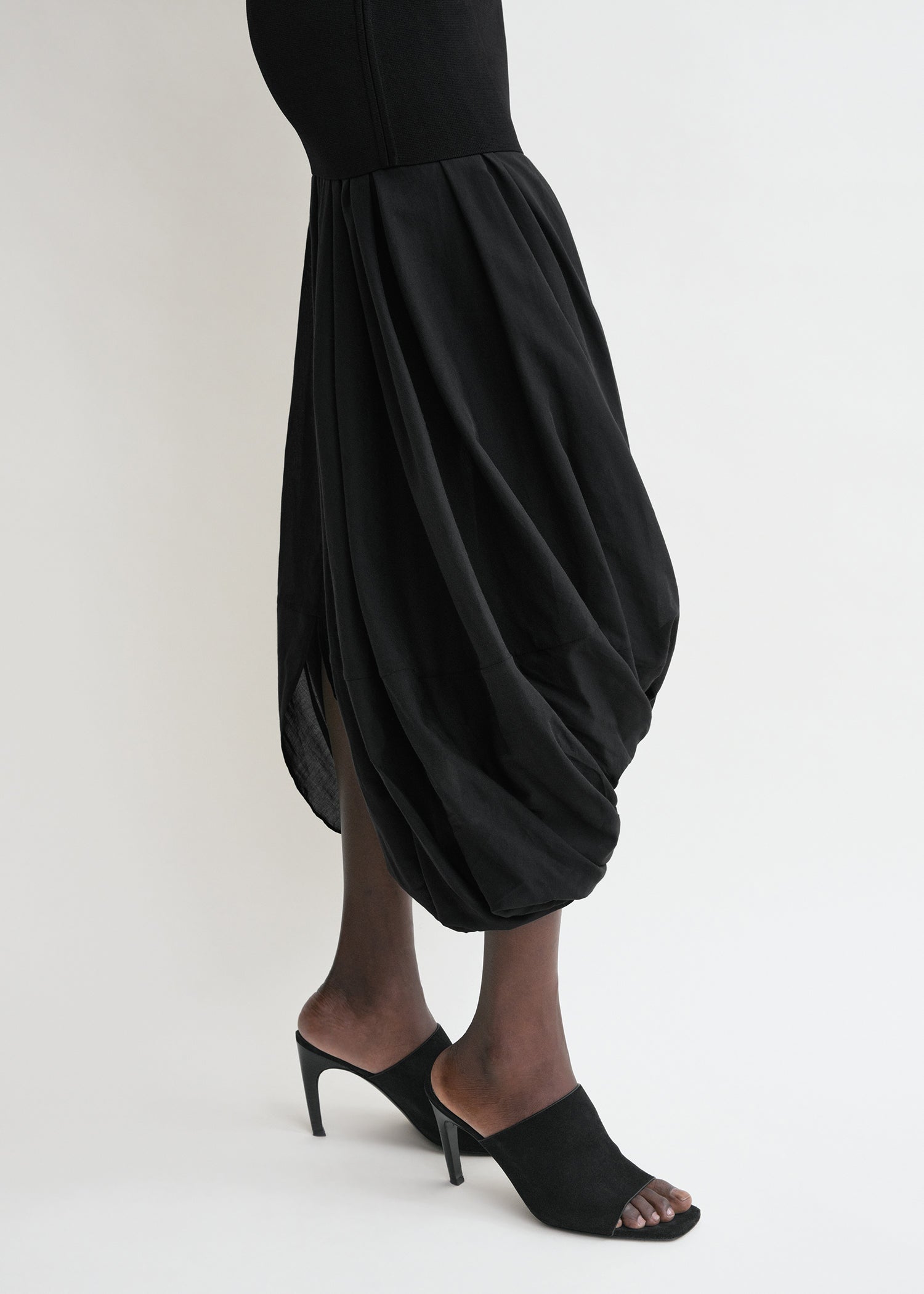 Cocoon tank dress black