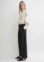 Wrap blouse ecru