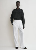 Wrap blouse black