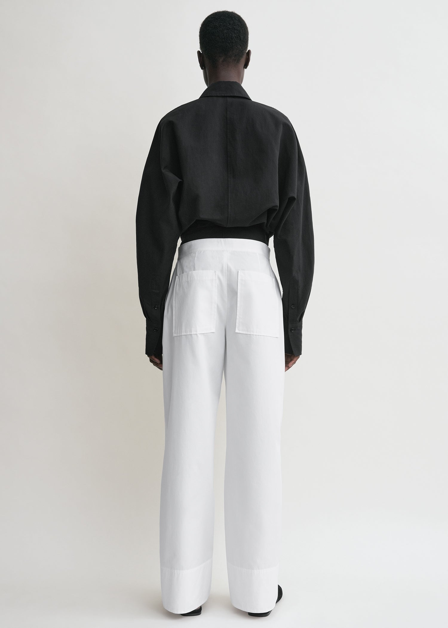 トップス totomeme Wrap blouse black – TOTEME