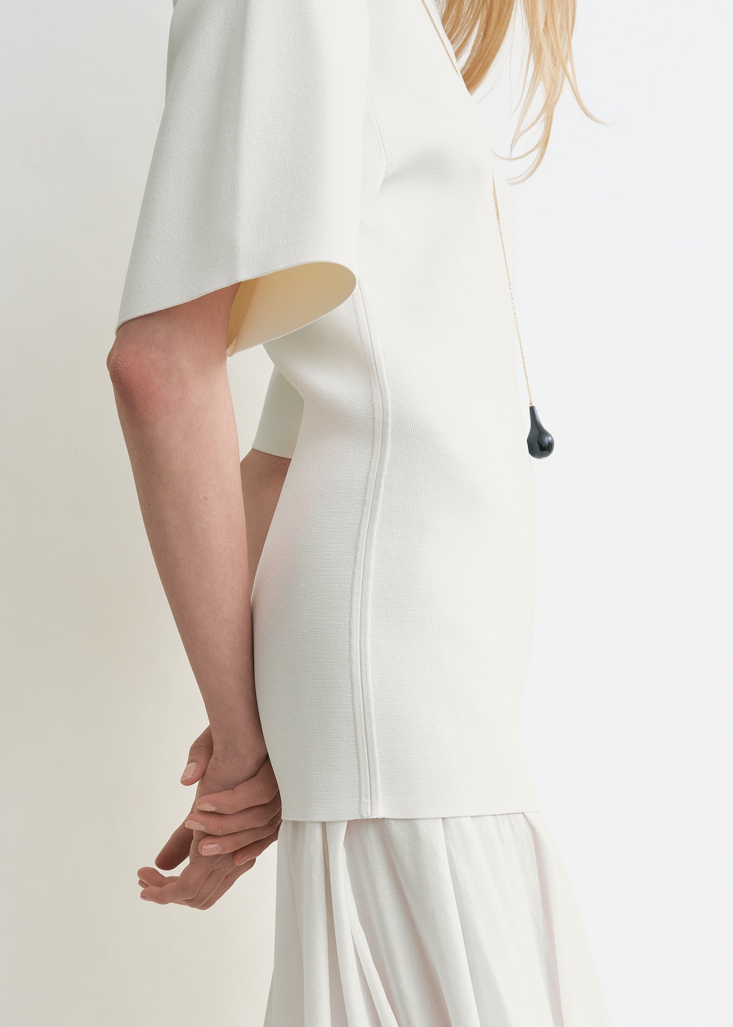 Cocoon tee dress white