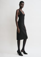 Short tank dress black