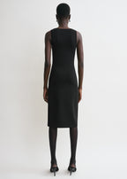 Short tank dress black