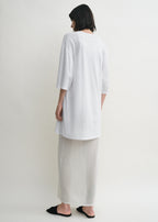 Relaxed tee dress white